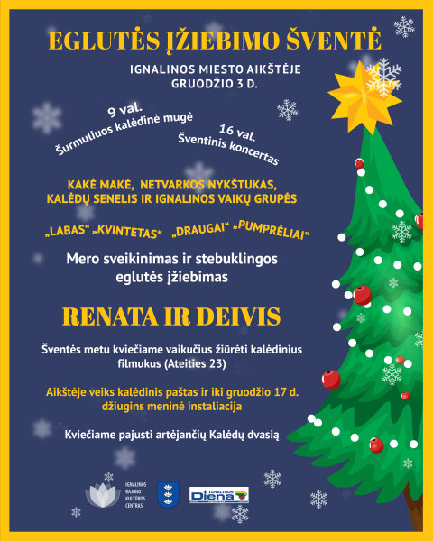Ignalina rengiasi eglės įžiebimo šventei